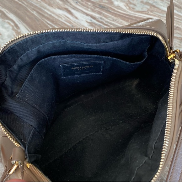 Saint Laurent Lou Medium YSL Camera Bag in Taupe - Picture 13 of 13